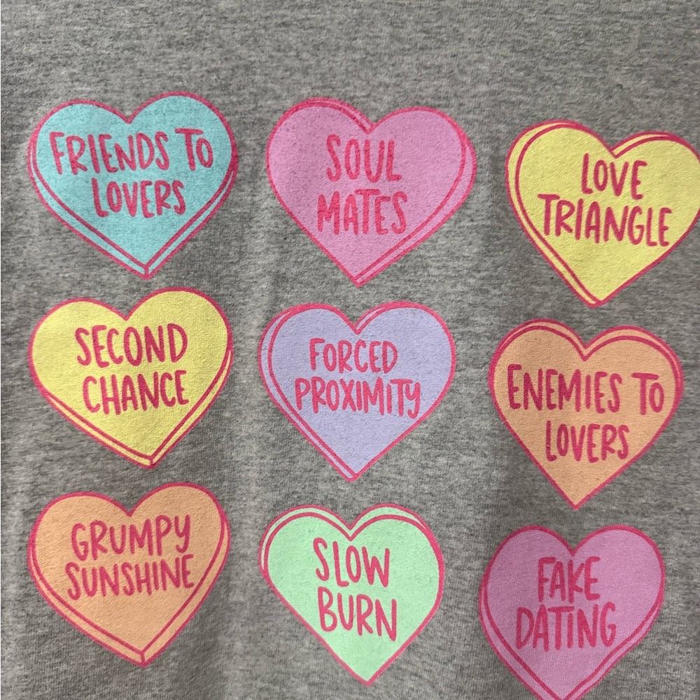 Out of Print - Sweet Tropes Conversation Hearts - Unisex XL Target Exclusive NWT